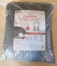 King Size Reversible Sherpa Heated Blanket with 12 Heat Settings - SHIPS FAST   