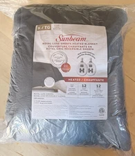 King Size Reversible Sherpa Heated Blanket with 12 Heat Settings - SHIPS FAST!🔥