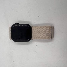 GPS Only Apple Watch Series 10 42MM Black Aluminum Beige Braided Loop MWWX3LW/A