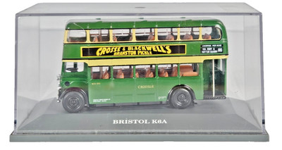 Corgi Scale 1/76 Bristol K6A Bus Color Green Die-cast Model Branston Model Boxed