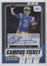 2021 Panini Contenders Draft Picks Legacy Campus Ticket 6/25 Josh Rosen Auto 5ov