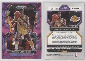 2021-22 Panini Prizm Purple Ice Prizm /149 Magic Johnson #248 HOF