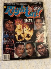 Vintage Right On Magazine March 1986 Featuring Cosby Show Eddie Murphy Etc