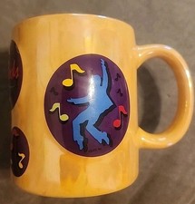 Yellow Elvis Presley Elvis Rocks Coffee Mug Cup USPTO EPE 