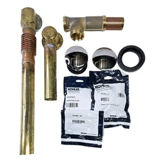 Kohler 7259-CP 1-1/2" Toe Tap Tub Drain Kit - with Overflow - Polished Chrome