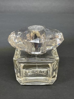 VERSACE BRIGHT CRYSTAL ABSOLU EAU DE PARFUM EMPTY PERFUME BOTTLE 3 OZ. ITALY
