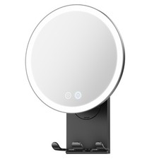 Heated Shower Mirror Fogless for Shaving, Suction Cup Shower Mirror