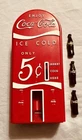 ENJOY COCA COLA 5 Cent Bank With 3 Coke Bottles Plastic WORKS Vintage Hong Kong