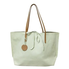 jack gomme ATELIER CUIR LIBRE Tote Bag Shoulder Bag White Women's Luxs Brand