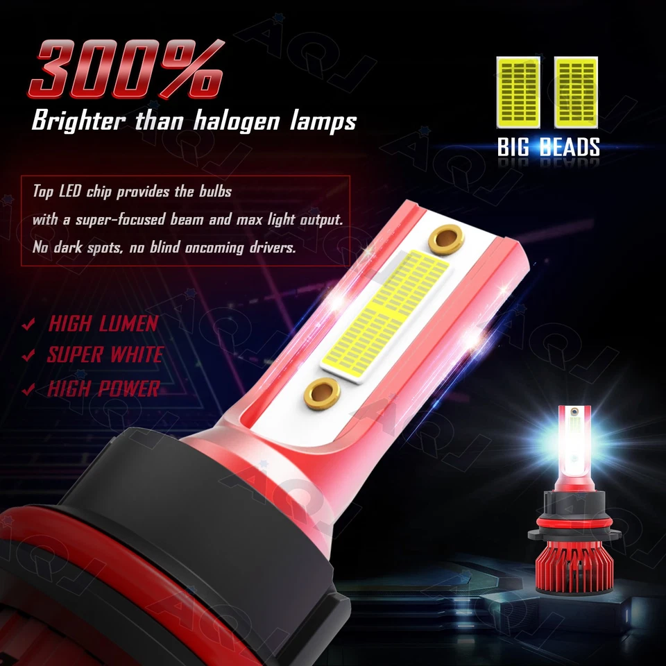 6x white For Suzuki SX4 Crossover 2012 LED Headlight Fog light Combo Bulbs 6000K - Image 2 of 4