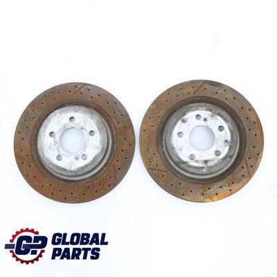Mercedes r172 Brake Disc Set Rear Left Right Wheel N/O/S Perforated Braking Unit