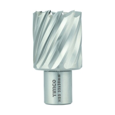 Timco 33x30mm Räumfräser kurz - M2 HSS TiAlN beschichtet Pilot Stift Bohrer Werkzeug