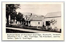 RPPC Boyhood Home of President Coolidge Plymouuth Vermont UNP Postcard XC13