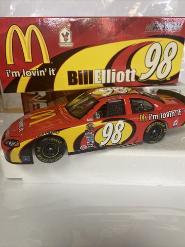 2004 BILL ELLIOTT #98 • MCDONALDS / I'M LOVIN IT • 1:24 Scale • ACTION NASCAR - Picture 6 of 12