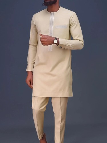 Trendy African Clothing for Men Dashiki Outfits and Shirts with Unique Patterns - Picture 9 of 17