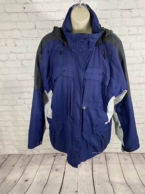 Boulder Gear Blue Gray Tuck Away Hood Thinsulate XO Ski Jacket Women’s Size  10