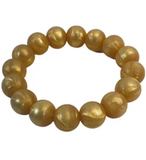 Lil Jumbl Baby Teething Bracelet BT002 Metallic Gold