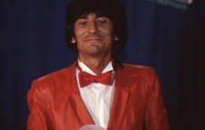 CGE1-304 RON WOOD "THE ROLLING STONES" ROCK STAR GUITARIST ORIG 35MM COLOR SLIDE