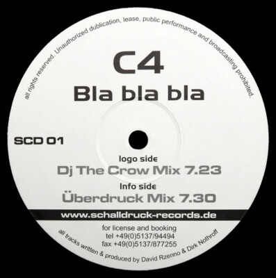 C4 - Bla Bla Bla (12'') (Very Good Plus (VG+)) - 2678286909