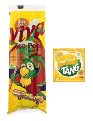 Fun Treats Viva Ice Pops 8 count, 20oz | Natural Flavor, Freezer Pops, Juice Bar