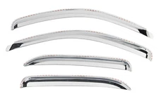 Putco Chrome In-Channel Window Deflectors for Ram 1500 2500 3500 Crew Cab