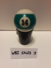  14 Green  White Stripe Single Pool Ball Replacement 2 1/4 Inch