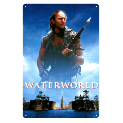 Waterworld Movie Aluminum Panel Wall Art - Rust-Resistant Metal Wall Decor with
