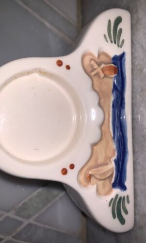 Vintage Delft Polychrome Royal Goedewaagen Mantel Clock Body 4”L 2.5”T *READ* - Picture 3 of 7