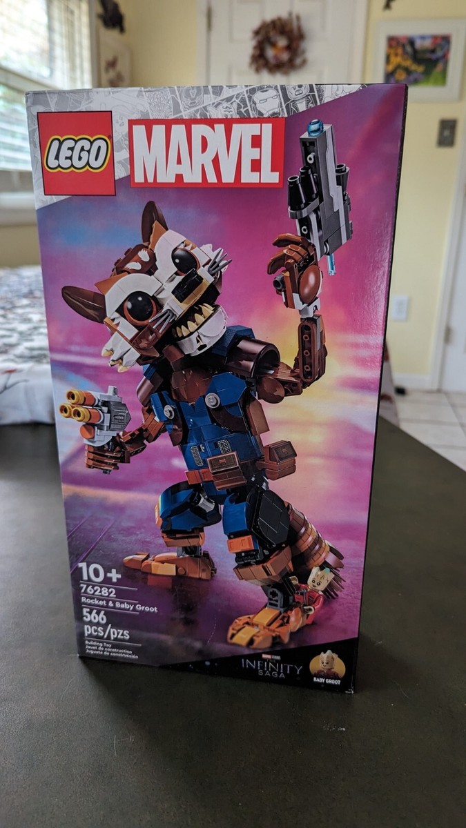 M★K Amazon.com: LEGO Marvel Rocket & Baby Groot, Buildable