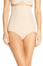 Wacoal L57706 Beyond Naked Cotton High-Waist Shape Brief Sand Women's Size M