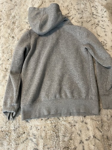 Hurley Sweatshirt Hoodie Boys Youth Medium Long Sleeve Graphic Logo Pocket Gray - Picture 10 of 15