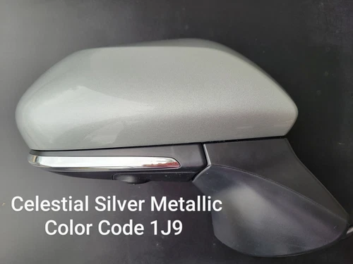 NEW SILVER Passenger Right Side Power Mirror fit 2018-22 Toyota Camry w/CAMERA