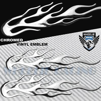 2X 6.25 '' 3D Poliert ABS / Glänzend Emblem Aufkleber Logo FENDER Fire / Flame