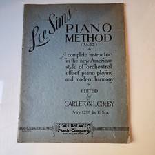 Lee Sims Piano Method Jazz Orchestral Effect Piano Playing Modern Harmony 1931