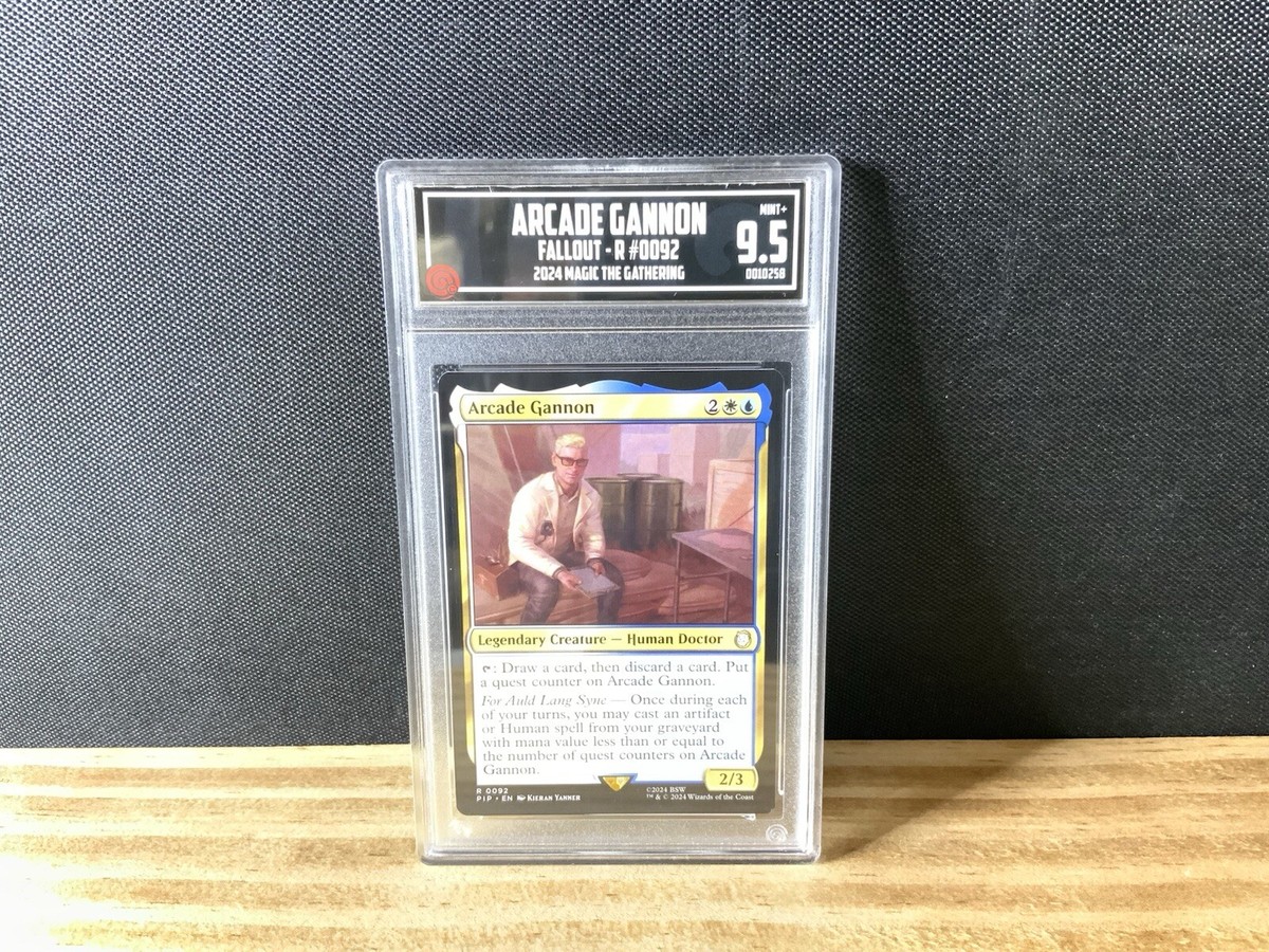 TCCG 9.5 Mint + Arcade Gannon MTG Universes Beyond: Fallout Graded