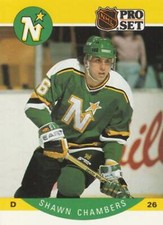 #134 Shawn Chambers - Minnesota North Stars - 1990-91 Pro Set Hockey