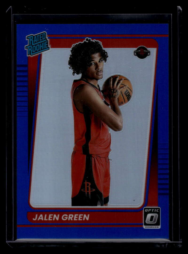 2021-22 Donruss Optic Blue Refractor 159 Jalen Green RR Rated Rookie 10/59