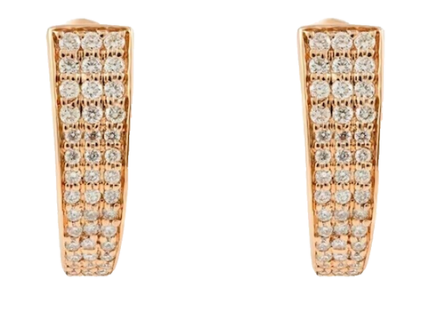 Bliss - Orecchini In Oro Bianco - Diamante Rotondo | Scintille Shop
