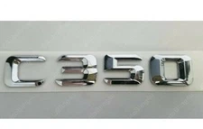 1X CHROME C350 For Mercedes Rear Trunk Emblem Logo Badge Letter Number 