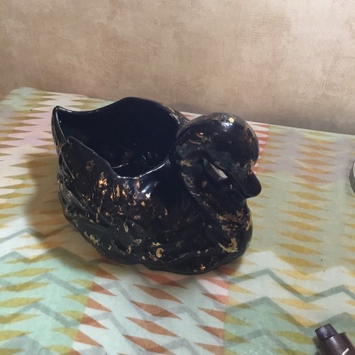 Vintage McCoy Brush Pottery Monumental Graceful Swan 12" PLANTER CENTERPIECE USA - Picture 3 of 9