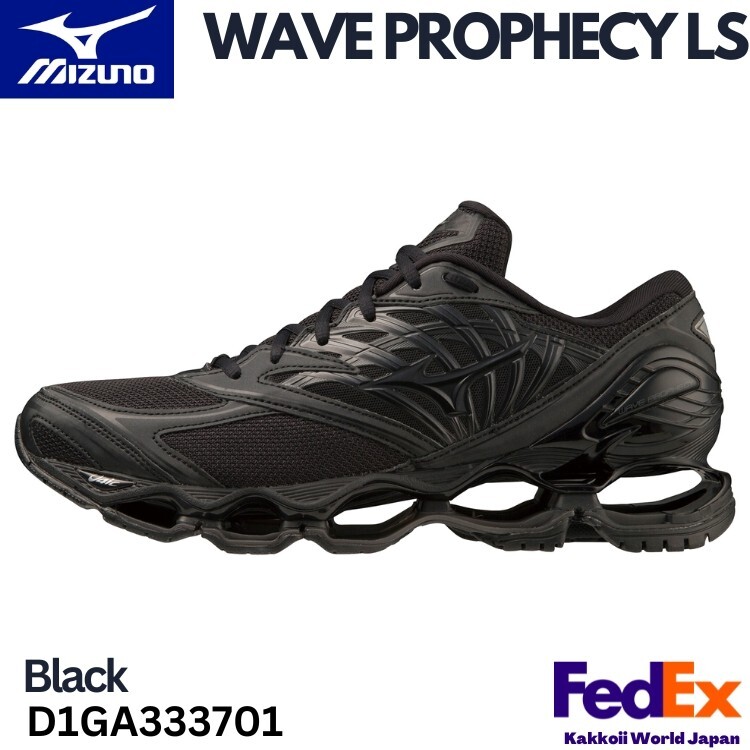 ういらぶ。 Mizuno Shoes Wave Prophecy LS Black D1GA3337 01 UNISEX NEW