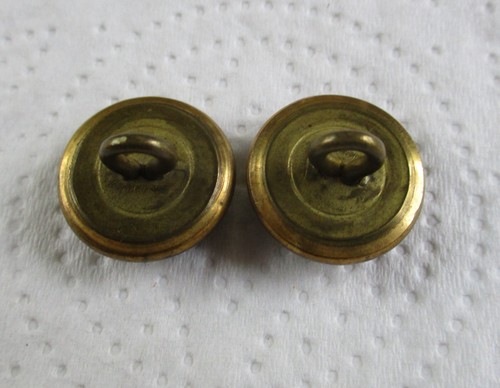 2x British Army:"WORCESTERSHIRE REGIMENT BRASS BUTTONS" (18mm, Victorian Period) - Picture 3 of 4