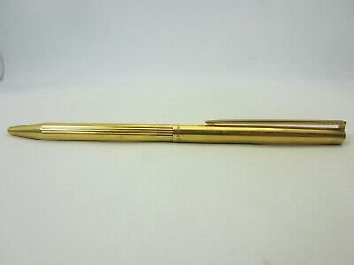 S.T. Dupont Classic Gold Plated Silver Vermeil Ballpoint Pen Black Clip  Paris | eBay