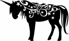Unicorn, Vinyl Wall Decal, Truck, Car, Trailer Decal