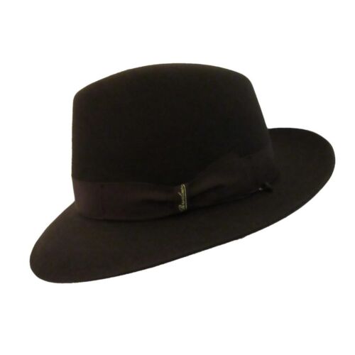 BORSALINO BELLAGIO FUR FELT FEDORA - Same Day Shipping - Picture 11 of 12