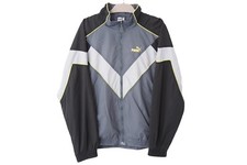 Vintage PUMA Track Jacket Full Zip Size L gra...