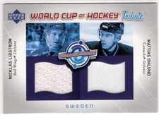 2004-05 Upper Deck World Cup Tribute #NLMO Nicklas Lidstrom/Mattias Ohlund S3773