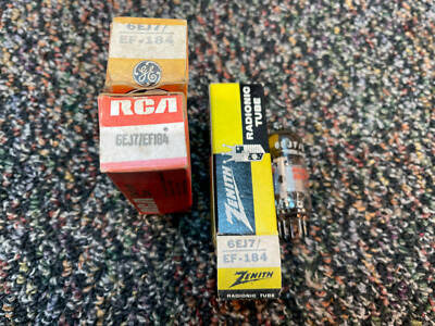 GE, RCA and Zenith 6EJ7/EF184 Vacuum Tube N.O.S. 