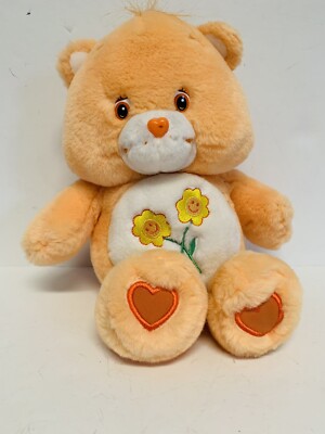 Friendship Care Bears Plush I Talk Squeeze My Hand Orange 2003 Works Toy
