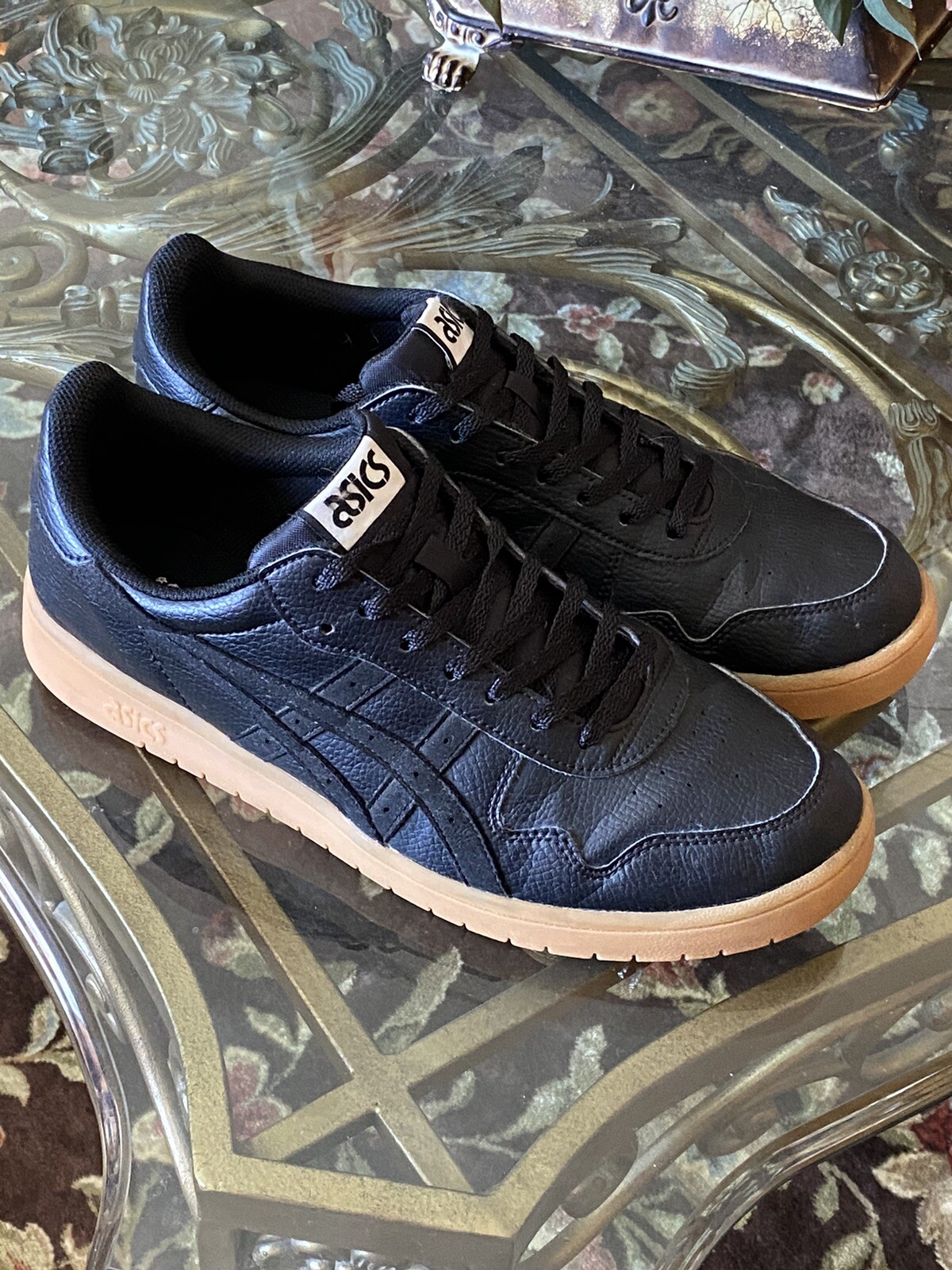 ASICS JAPAN S Black Leather Sneakers Mens - 1201A107 | eBay ASICS JAPAN S Black Leather Sneakers Mens - 1201A107 | eBay
